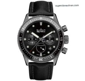 Super Clone Blancpain Fifty Fathoms 5200-0130-B52A schwarzes Zifferblatt 43,6mm
