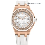 Premium Replica Uhr Audemars Piguet Royal Oak Offshore 67540OK.ZZ.A010CA.01 mit Diamantbesatz in 18K Roségold 37mm