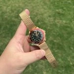 Premium Replica Uhr Omega Seamaster Diver 210.90.42.20.01.003 in Burgunderrot Bronze-Gold 42mm