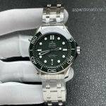 Super Clone Omega Seamaster Diver 300M 210.30.42.20.10.001 grunes Zifferblatt Edelstahl 42mm