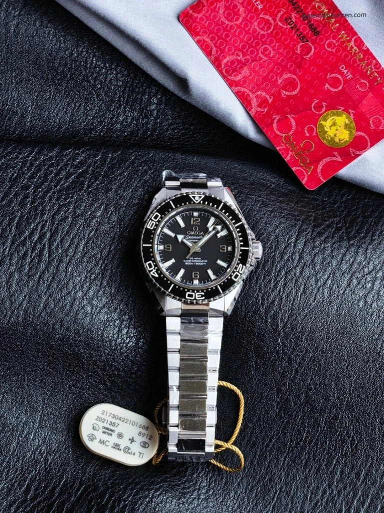 Super Clone Omega Seamaster Planet Ocean 217.30.42.21.01.001 Edelstahl schwarzes Zifferblatt 42 mm