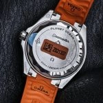 Premium Replica Uhr Omega Seamaster Planet Ocean 217.32.42.21.01.004 Edelstahl mit orangefarbenem Kautschukband 42mm