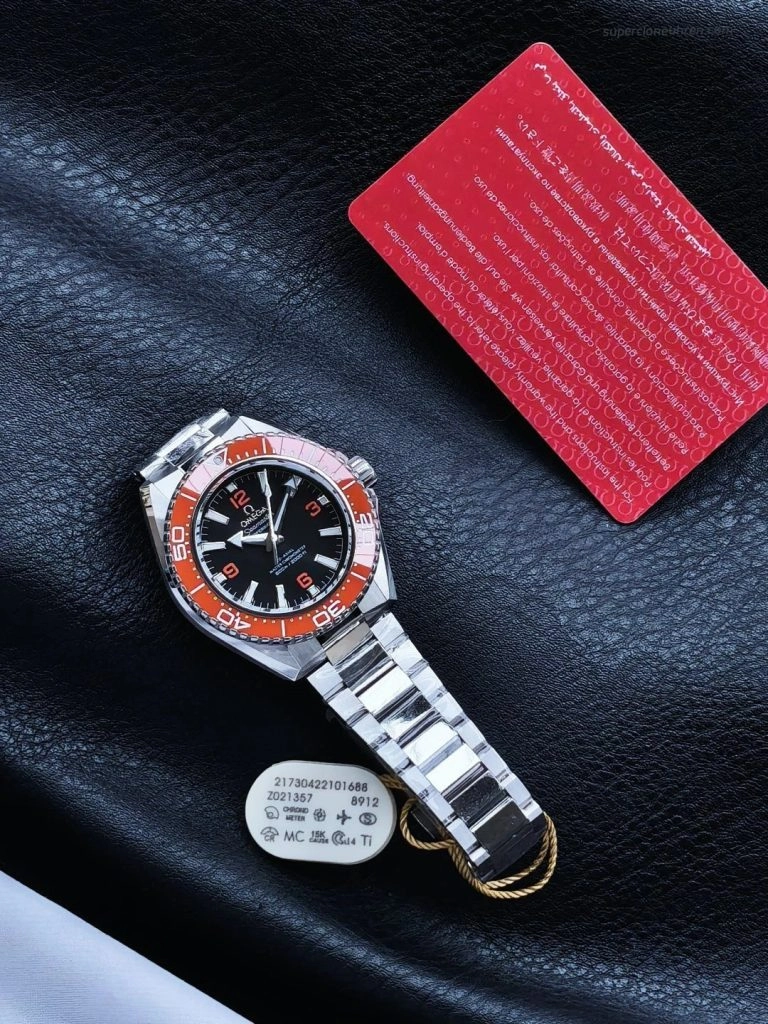 Super Clone Omega Seamaster Planet Ocean 217.30.42.21.01.003 mit orangefarbener Lünette 42 mm