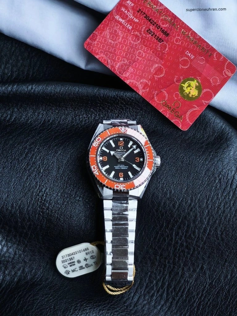 Super Clone Omega Seamaster Planet Ocean 217.30.42.21.01.003 mit orangefarbener Lünette 42 mm