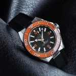 Premium Replica Uhr Omega Seamaster Planet Ocean 217.32.42.21.01.003 Edelstahl mit orangefarbener Lünette 42 mm