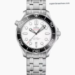 1:1 Super Clone Uhr Omega Seamaster Diver 300M 210.30.42.20.04.001 Panda-Zifferblatt Edelstahl 42mm