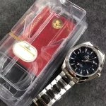 Premium Replica Uhr Omega Seamaster 231.10.43.22.03.001 mit blauem Zifferblatt aus Edelstahl 43mm
