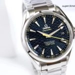 Premium Replica Uhr Omega Seamaster Aqua Terra 150M 231.10.42.21.03.004 mit blauem Zifferblatt und Stahlband 41,5 mm