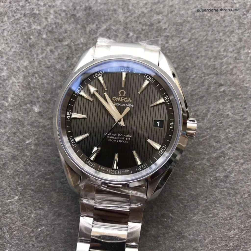 Premium Replica Uhr Omega Seamaster 231.10.42.21.06.001 graues Zifferblatt Edelstahlband 41,5 mm