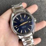 Premium Replica Uhr Omega Seamaster 231.10.42.21.03.006 blaues Wellenzifferblatt 41,5mm
