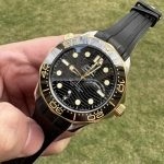Premium Replica Uhr Omega Seamaster 210.22.42.20.01.001 in Bicolor Schwarz 42mm