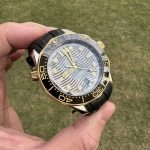 Premium Replica Uhr Omega Seamaster 210.22.42.20.01.001 in Bicolor Schwarz 42mm