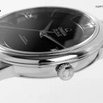 Premium Replica Uhr Omega De Ville 424.10.40.20.01.001 schwarzes Zifferblatt mit Edelstahlband 39,5 mm