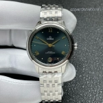 Premium Replica Uhr Omega De Ville Prestige 434.10.34.20.10.001 gruenes Zifferblatt Stahlband 34 mm