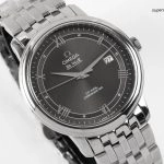 Premium Replica Uhr Omega De Ville Prestige 424.10.40.20.06.001 mit grauem Zifferblatt und Edelstahlband 39,5 mm