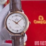 Premium Replica Uhr Omega De Ville 424.23.33.20.09.001 mit Satin-Zifferblatt und Bicolor 32,7 mm