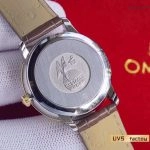 Premium Replica Uhr Omega De Ville 424.23.33.20.58.001 Bicolor mit Lederband 32,7 mm