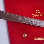 Premium Replica Uhr Omega De Ville 424.23.33.20.58.001 Bicolor mit Lederband 32,7 mm