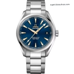 Premium Replica Uhr Omega Seamaster 231.10.42.21.03.006 blaues Wellenzifferblatt 41,5mm