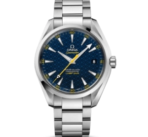 Premium Replica Uhr Omega Seamaster Aqua Terra 150M 231.10.42.21.03.004 mit blauem Zifferblatt und Stahlband 41,5 mm