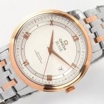 Premium Replica Uhr Omega De Ville 424.20.40.20.02.002 Bicolor Waben-Zifferblatt 39,5 mm