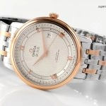 Premium Replica Uhr Omega De Ville 424.20.40.20.02.002 Bicolor Waben-Zifferblatt 39,5 mm