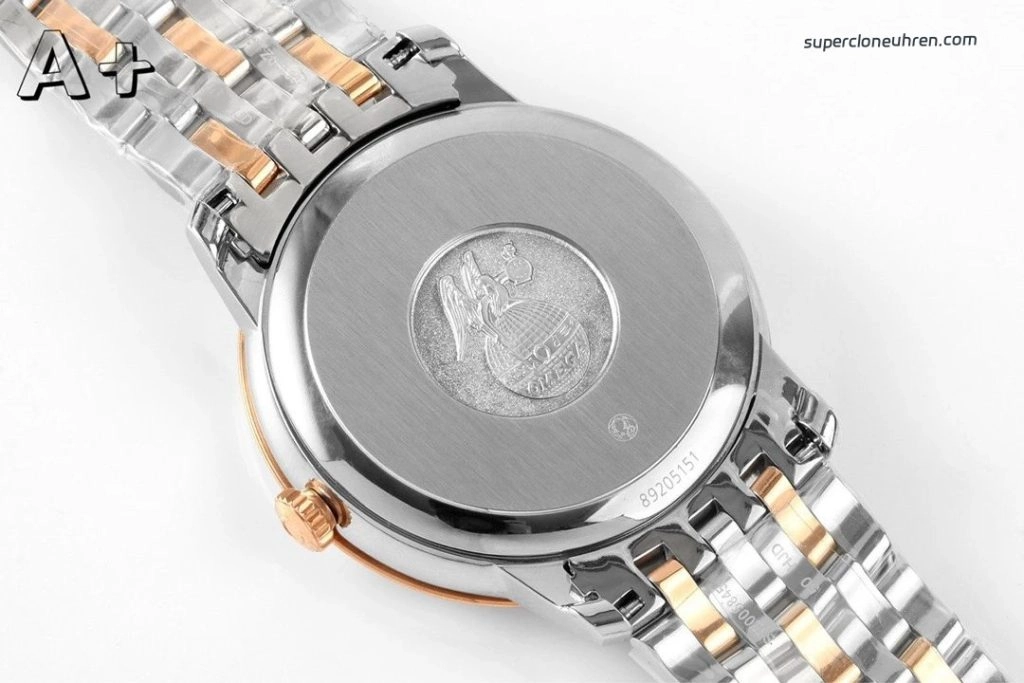 Premium Replica Uhr Omega De Ville 424.20.40.20.02.002 Bicolor Waben-Zifferblatt 39,5 mm