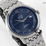 Premium Replica Uhr Omega De Ville 424.10.40.20.03.002 blaues Zifferblatt Edelstahlband 39,5 mm