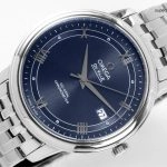 Premium Replica Uhr Omega De Ville 424.10.40.20.03.002 blaues Zifferblatt Edelstahlband 39,5 mm