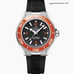 Premium Replica Uhr Omega Seamaster Planet Ocean 217.32.42.21.01.003 Edelstahl mit orangefarbener Lünette 42 mm