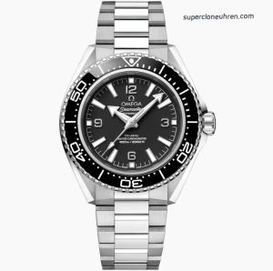 Super Clone Omega Seamaster Planet Ocean 217.30.42.21.01.001 Edelstahl schwarzes Zifferblatt 42 mm