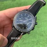 Super Clone Omega Speedmaster 311.92.44.51.01.004 mit Keramikgehäuse und Lederband 44,25 mm