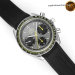 Super Clone Omega Speedmaster 326.32.40.50.06.001 graues Zifferblatt mit Kautschukband 40 mm