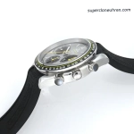Super Clone Omega Speedmaster 326.32.40.50.06.001 graues Zifferblatt mit Kautschukband 40 mm