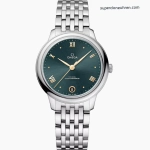 Premium Replica Uhr Omega De Ville Prestige 434.10.34.20.10.001 gruenes Zifferblatt Stahlband 34 mm