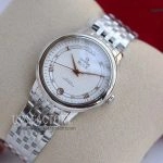 Premium Replica Uhr Omega De Ville 424.10.33.20.52.001 mit Goldzeigern und Stahlband 32,7 mm