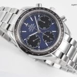 Super Clone Omega Speedmaster Racing 326.30.40.50.03.001 blaues Zifferblatt Edelstahlband 40mm