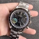 Super Clone Omega Speedmaster 329.30.44.51.01.001 mit schwarzem Zifferblatt 44,25mm