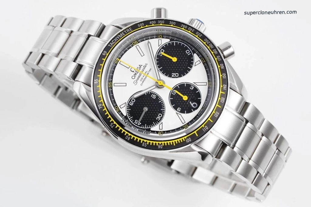 Super Clone Omega Speedmaster 326.30.40.50.04.001 weißes Zifferblatt Edelstahlband Chronograph 40mm