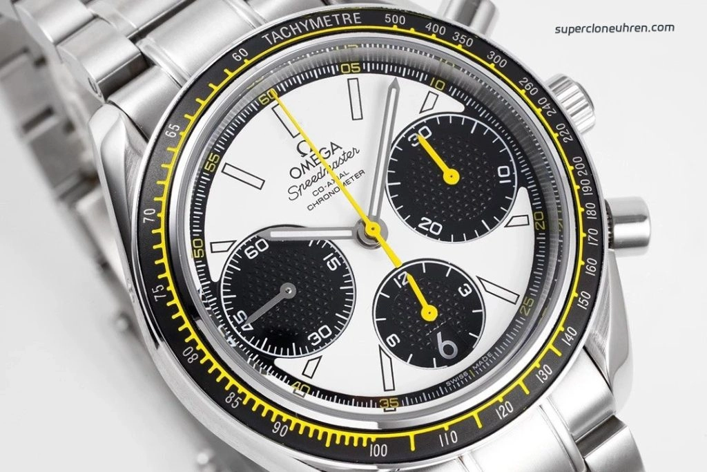 Super Clone Omega Speedmaster 326.30.40.50.04.001 weißes Zifferblatt Edelstahlband Chronograph 40mm