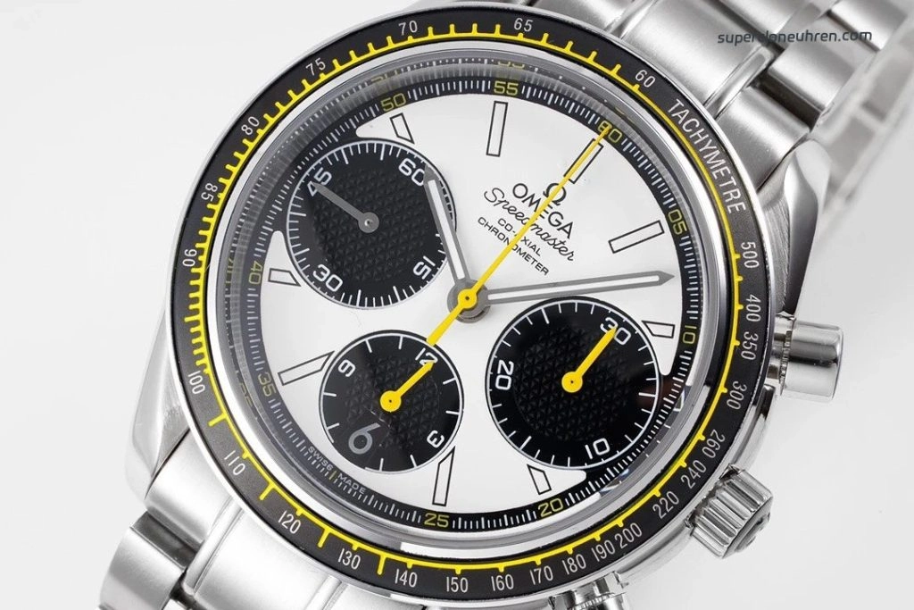 Super Clone Omega Speedmaster 326.30.40.50.04.001 weißes Zifferblatt Edelstahlband Chronograph 40mm