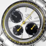 Super Clone Omega Speedmaster 326.30.40.50.04.001 weißes Zifferblatt Edelstahlband Chronograph 40mm
