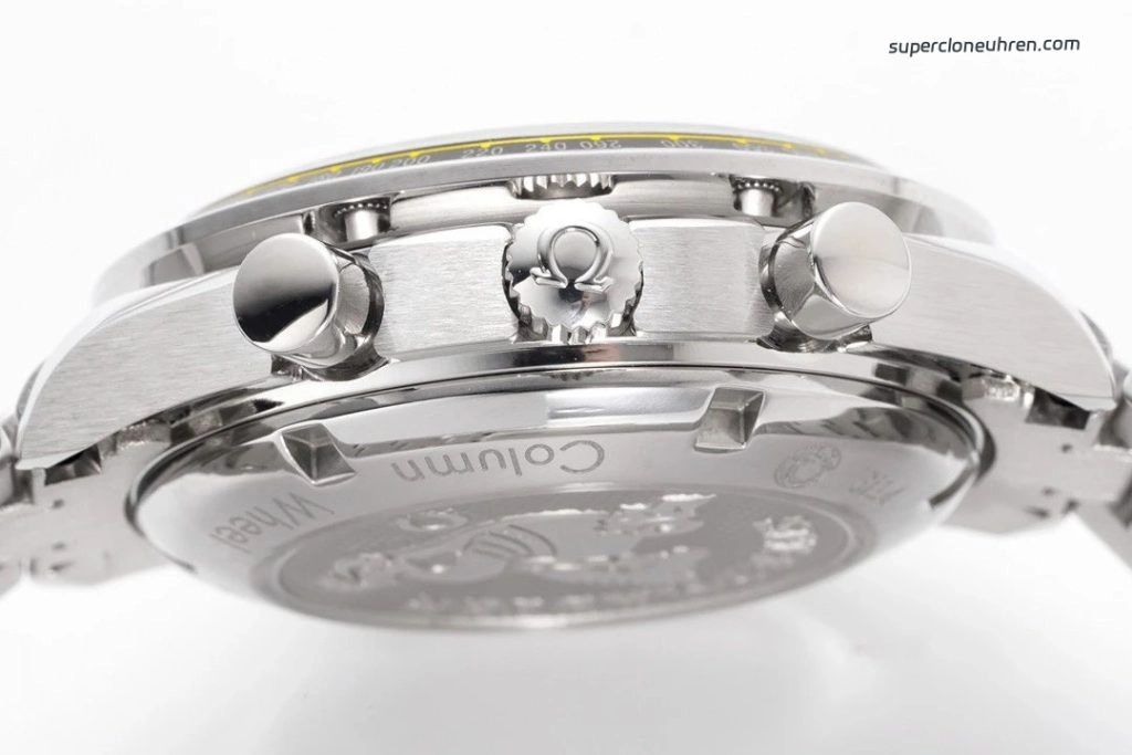 Super Clone Omega Speedmaster 326.30.40.50.04.001 weißes Zifferblatt Edelstahlband Chronograph 40mm