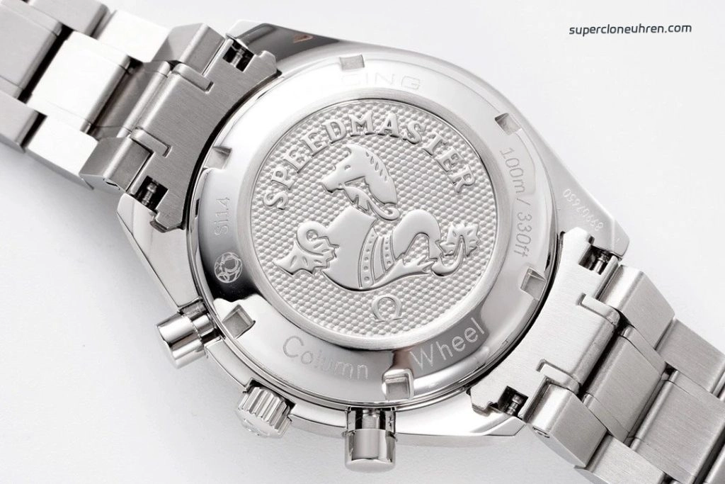 Super Clone Omega Speedmaster 326.30.40.50.04.001 weißes Zifferblatt Edelstahlband Chronograph 40mm