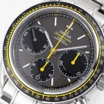 Premium Replica Uhr Omega Speedmaster 326.30.40.50.06.001 mit Stahlband und gelben Akzenten 40mm