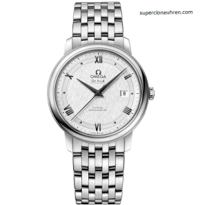 Premium Replica Uhr Omega De Ville 424.10.40.20.02.005 mit Waben-Zifferblatt und Edelstahlband 39,5 mm