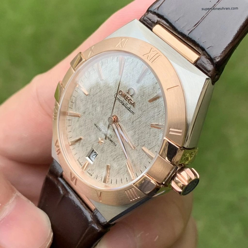 Super Clone Omega Constellation 131.23.39.20.02.001 Bicolor Roségold 39 mm