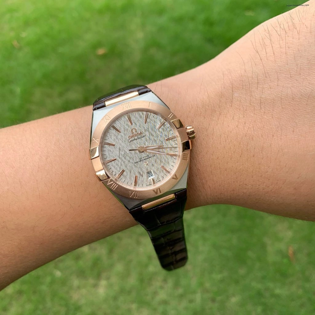 Super Clone Omega Constellation 131.23.39.20.02.001 Bicolor Roségold 39 mm