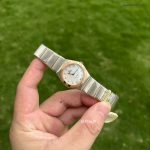 Premium Replica Uhr Omega Constellation 131.20.28.60.55.001 mit Perlmuttzifferblatt in Roségold 28 mm