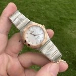 Premium Replica Uhr Omega Constellation 131.20.28.60.55.001 mit Perlmuttzifferblatt in Roségold 28 mm